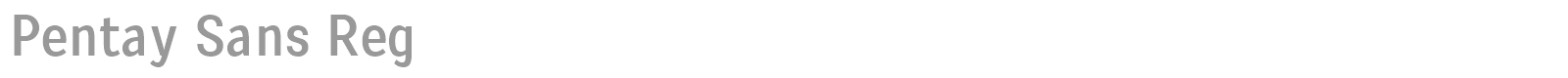 Pentay Sans Reg font preview